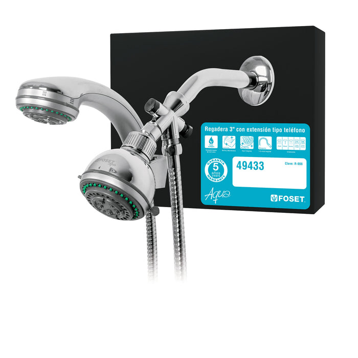 Exhibidor de regadera con extensión tipo teléfono, AQUA