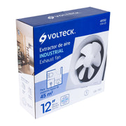 Extractor de aire de 12',blanco, VOLTECK