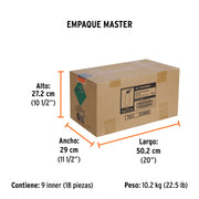 Extintor portátil desechable 300 g, polvo tipo ABC, TRUPER
