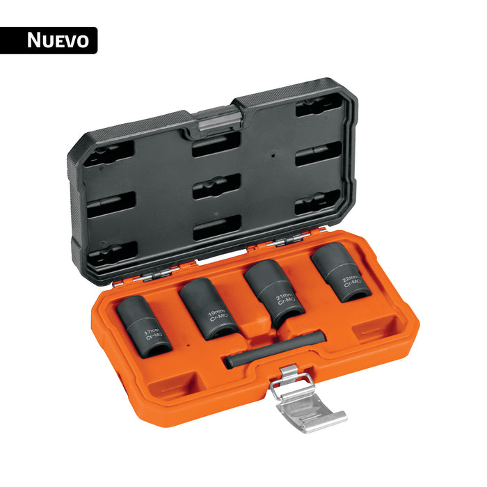 Juego de 4 dados extractores de tuercas barridas, TRUPER