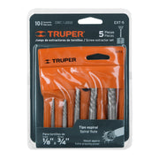 Juego con 5 extractores de tornillos, TRUPER