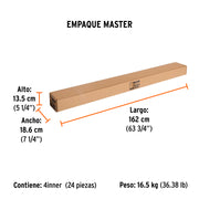 Extensión de acero para rodillo, 3 m, TRUPER