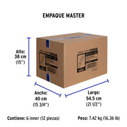 Lámpara espiral 105 W base mogul E39 220 V luz día, caja