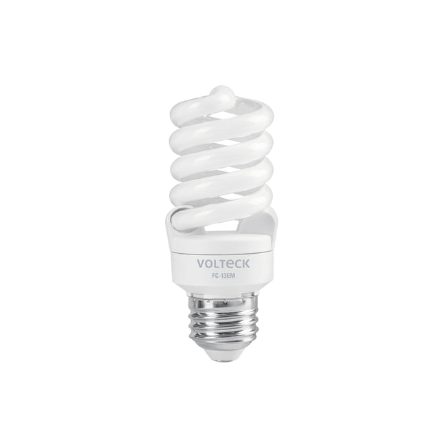 Lámpara espiral mini T2 13 W luz de día en blíster, VOLTECK