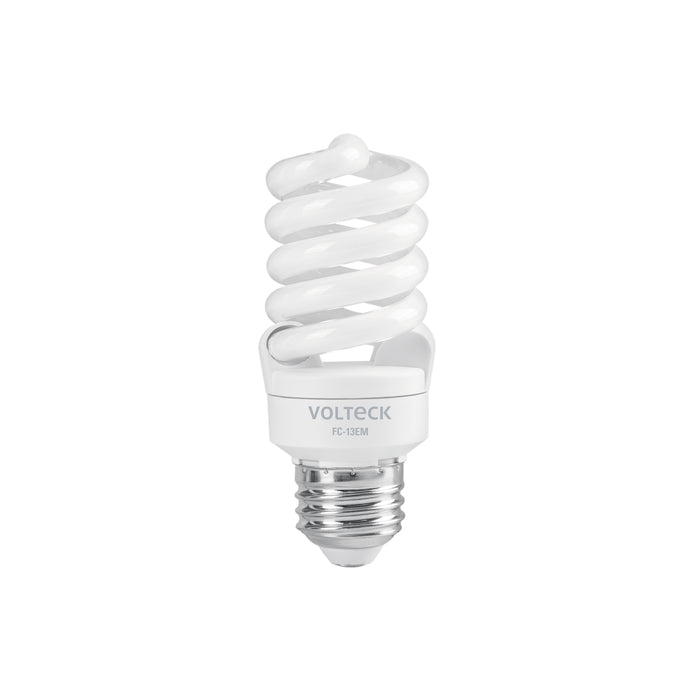 Lámpara espiral mini T2 13 W luz de día en blíster, VOLTECK