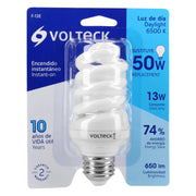 Lámpara espiral T3 13 W luz de día en blíster, VOLTECK