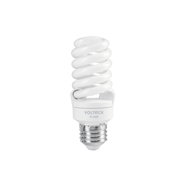 Lámpara espiral mini T2 15 W luz de día en blíster, VOLTECK