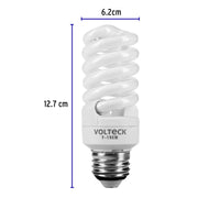 Lámpara espiral mini T2 15 W luz de día en blíster, VOLTECK