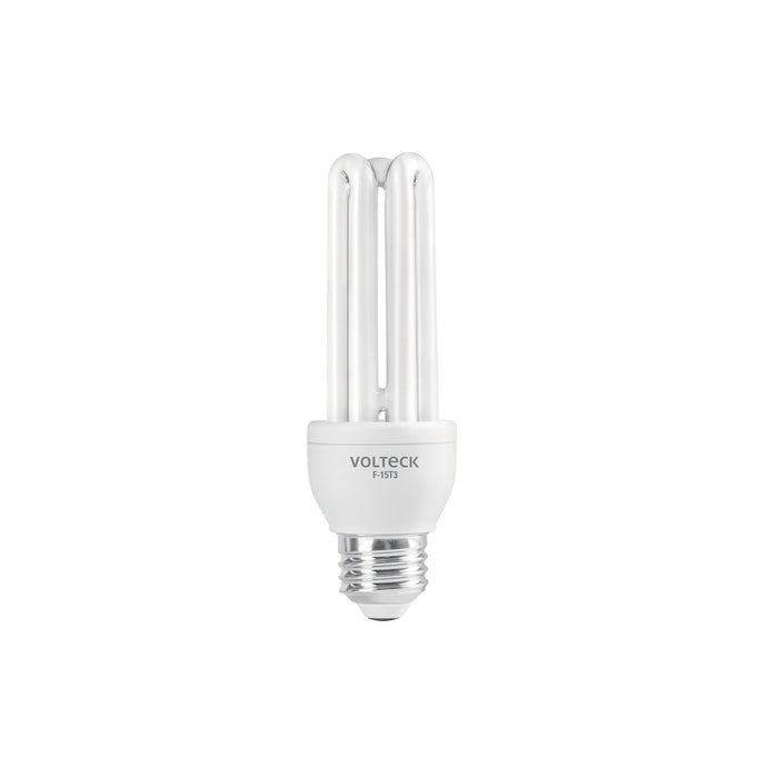 Lámpara triple T3 15 W luz de día en blíster, VOLTECK