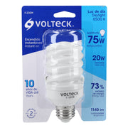 Lámpara espiral mini T2 20 W luz de día en blíster, VOLTECK