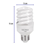 Lámpara espiral mini T2 20 W luz de día en blíster, VOLTECK