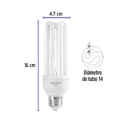 Lámpara triple T4 20 W luz de día en blíster, VOLTECK