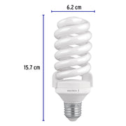 Lámpara espiral T4 28 W luz de día en blíster, VOLTECK