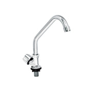 Llave individual fregadero, cuello corto, hexagonal, BASIC