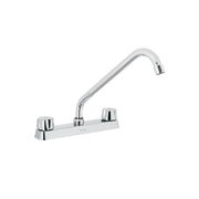 Mezcladora 8' fregadero cromo, cuello largo,hexagonal, BASIC