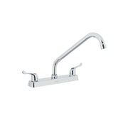 Mezcladora 8' fregadero cromo, cuello largo, palanca, BASIC