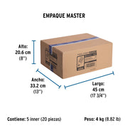 Lámpara espiral T4 45 W alta potencia luz de día, caja