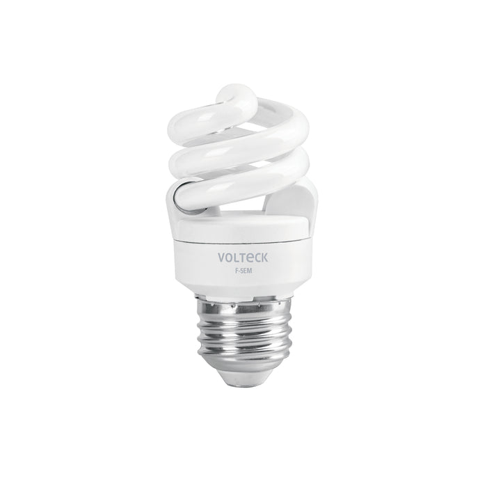 Lámpara espiral mini T2 5 W luz de día en blíster, VOLTECK