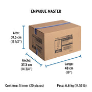 Lámpara espiral T5 65 W alta potencia luz de día, caja