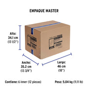 Lámpara espiral 65 W, base mogul E39, 220 V, luz día, caja