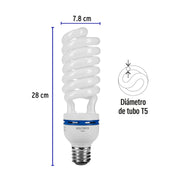 Lámpara espiral 65 W, base mogul E39, 220 V, luz día, caja