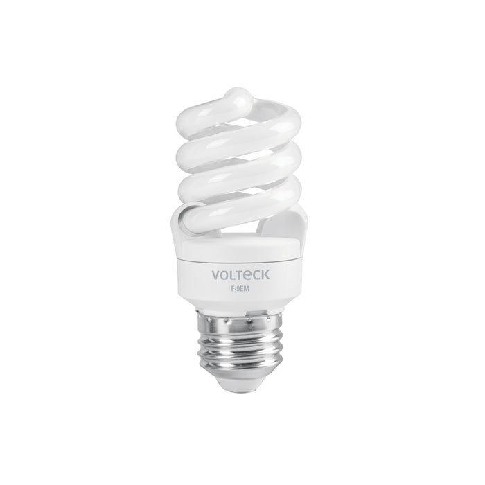Lámpara espiral mini T2 9 W luz de día en blíster, VOLTECK