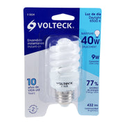 Lámpara espiral mini T2 9 W luz de día en blíster, VOLTECK