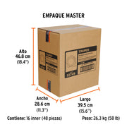 Flexómetro Auto-Lock contra impactos 8 m cinta 25 mm, TRUPER