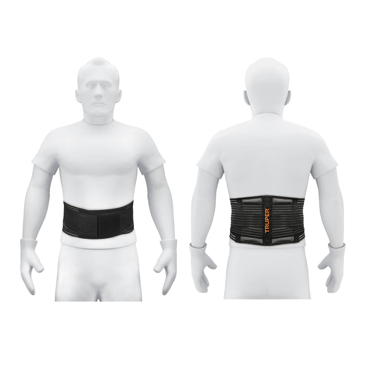 Faja lumbar tipo cinturón de malla transpirable, EG, TRUPER
