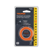 Flexómetro de bolsillo 2 m cinta 13 mm, TRUPER