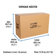 Manguera para boiler, acero inox. 1/2'H x 3/4'H, 150 cm