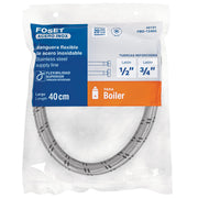 Manguera para boiler, acero inox. 1/2'H x 3/4'H, 40 cm