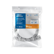 Manguera para boiler, acero inox. 1/2'H x 3/4'M, 60 cm