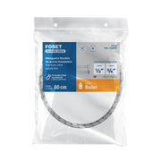 Manguera para boiler, acero inox. 1/2'H x 3/4'M, 80 cm