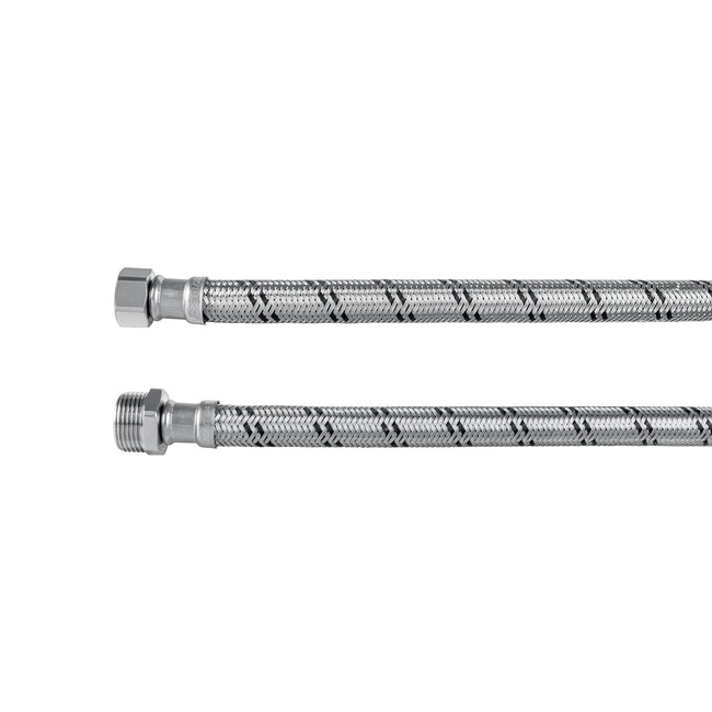 Manguera para boiler, acero inox. 1/2'H x 3/4'M, 80 cm
