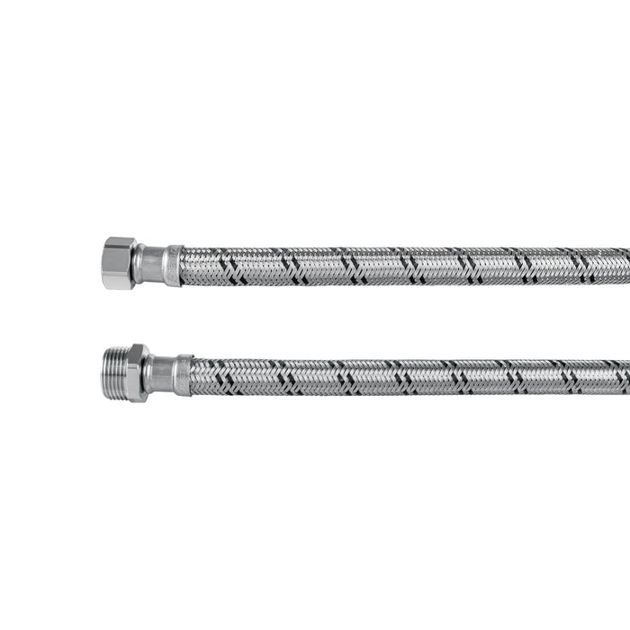 Manguera para boiler, acero inox. 1/2'H x 3/4'M, 80 cm
