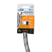 Manguera para boiler, acero inox. 1/2'H x 3/4'H, 80 cm