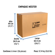 Manguera para boiler, acero inox. 1/2'H x 3/4'H, 80 cm