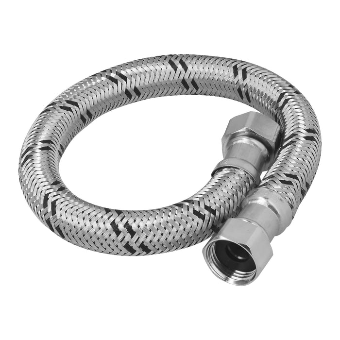 Manguera para boiler, acero inox. 1/2'H x 1/2'H, 40 cm