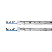 Manguera para boiler, acero inox. 1/2'H x 1/2'H, 60 cm