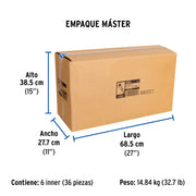 Manguera para boiler, acero inox. 3/4'H x 3/4'H, 100 cm