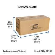 Manguera para boiler, acero inox. 3/4'H x 3/4'H, 40 cm