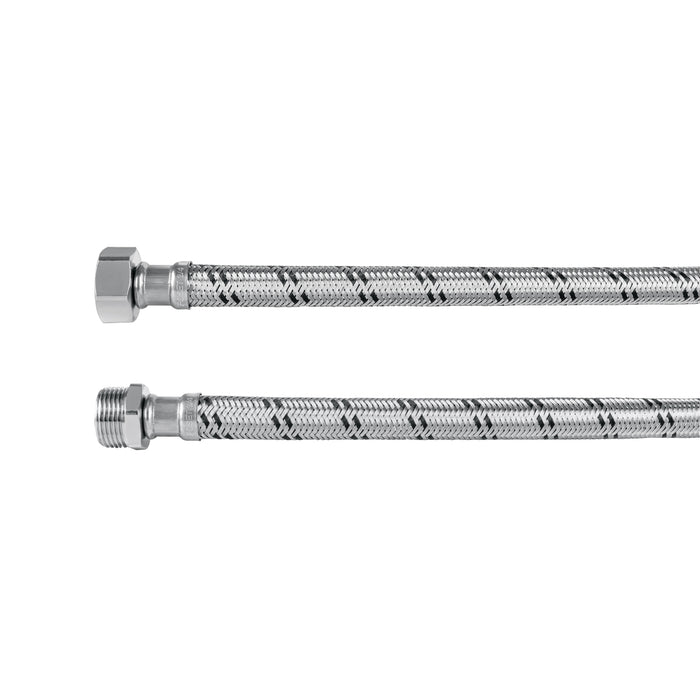 Manguera para boiler, acero inox. 3/4'H x 3/4'M, 60 cm