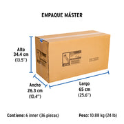 Manguera para boiler, acero inox. 3/4'H x 3/4'H, 60 cm