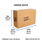 Manguera para boiler, acero inox. 3/4'H x 3/4'H, 80 cm
