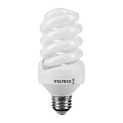 Lámpara espiral T4 20 W luz cálida en blíster, VOLTECK