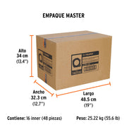 Flexómetro compacto contra impactos 10 m cinta 25 mm, TRUPER