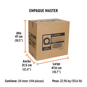 Flexómetro compacto contra impactos 3 m cinta 16 mm, TRUPER