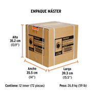 Flexómetro contra impactos 5.5 m, Cinta Negra 25 mm, TRUPER