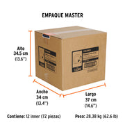 Flexómetro XTRA 6 m cinta extra ancha 28 mm, TRUPER